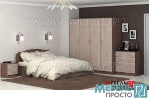 Спальня - Тавла 4 в ЛДСП - Мебельная фабрика «МЕБЕЛЬ ПРОСТО»