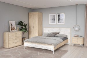 Спальный гарнитур Мальта светлая - Мебельная фабрика «MOBI»
