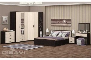 Спальный гарнитур с угловым шкафом Фиеста - Мебельная фабрика «Disavi»