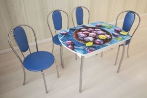 Стеклянный обеденный стол Орфей 6 - Мебельная фабрика «Омскмебель»