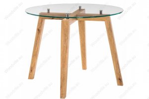 Стеклянный стол Ларс дуб монтана - Импортёр мебели «Woodville»