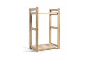 Стеллаж деревянный (2 полки) - Мебельная фабрика «ВудТрейд»