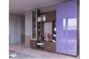 Стенка цветная в гостиную Тренд 24 - Мебельная фабрика «IRIS»