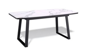 Стол Kenner AZ1400 черный/керамика белая - Мебельная фабрика «КЕННЕР»