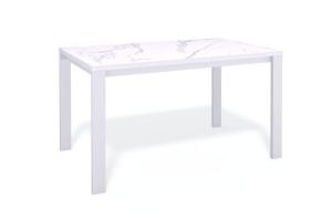 Стол Kenner BL1300 белый/керамика мрамор белый - Мебельная фабрика «КЕННЕР»