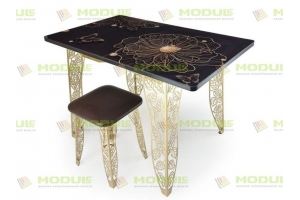 Стол с фотопечатью Листья - Мебельная фабрика «Module»