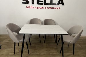 Стол Милтон и стулья Хуго - Мебельная фабрика «Стелла»