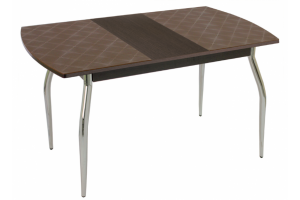 Стол обеденный 5.5 Фуджи коричневый - Мебельная фабрика «Мебель из стекла»