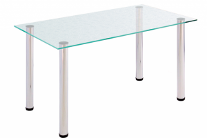 Стол обеденный 6.1 прозрачный - Мебельная фабрика «Мебель из стекла»