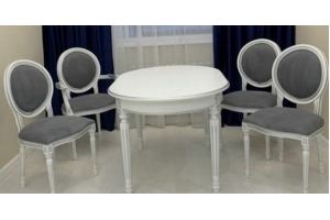 Обеденная группа / стол обеденный Инфинити+стулья Медальоны - Мебельная фабрика «Арт Мебель»