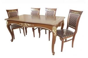 Обеденная группа / стол обеденный Орион+стулья Эдем - Мебельная фабрика «Арт Мебель»