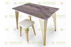 Стол с кованными ножками Ромбы - Мебельная фабрика «Module»