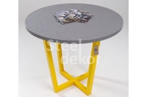 Стол с круглой столешницей - Мебельная фабрика «Steel Dekor»