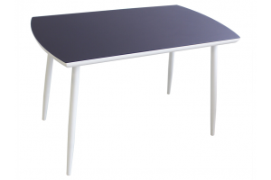 Стол темно синий сатин Стиль 3 - Мебельная фабрика «Мебель из стекла»