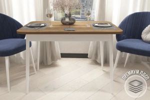 Стоун вотан раздвижной, 110х70х81 см на белом подстолье - Мебельная фабрика «ГостМебель»