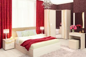 Светлая спальня Соната 1 - Мебельная фабрика «ВЕНГЕ»