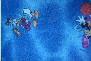 Ткань Флок Мики Маус синий - Оптовый поставщик комплектующих «MaxTex»
