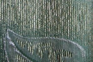 Ткань Шенилл Листья Зеленый