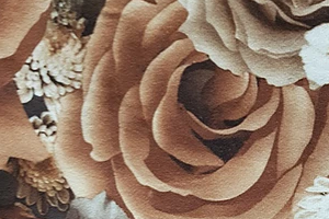 Ткань велюр с принтом Роза микс роз - Оптовый поставщик комплектующих «АТЕКС (Айрат)»