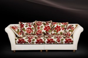 Тканевый диван с цветами Прованс - Мебельная фабрика «Винтер-Мебель»