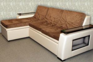 Удобный диван с оттоманкой Дискавери - Мебельная фабрика «Уют»