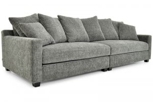 Удобный серый диван ДМ036 - Мебельная фабрика «Эльнинио»