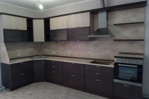 Угловая коричневая кухня - Мебельная фабрика «ДОН-Мебель»