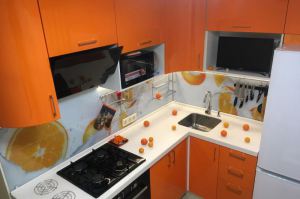 Кухня Апельсин угловая - Мебельная фабрика «ЭльфОла»