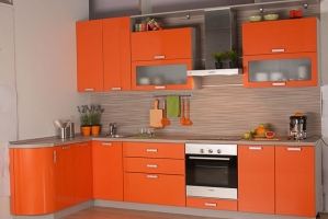 Оранжевая кухня Фреш - Мебельная фабрика «Тандем»
