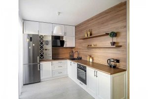 Угловая кухня с рамочными МДФ фасадами - Мебельная фабрика «Элна»