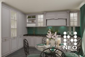 Угловая светлая кухня Каролина - Мебельная фабрика «Нео Кухни»