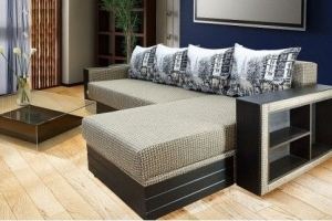 Угловой диван Хай-Тек с баром - Мебельная фабрика «Донской стиль»