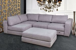 Угловой диван Релакс с пуфом - Мебельная фабрика «Mebelit»