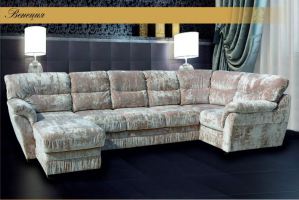 Угловой диван с оттоманкой Венеция - Мебельная фабрика «Салеж»
