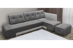 Угловой диван Верона с пуфом - Мебельная фабрика «Бивитэкс»