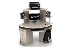 Угловой компьютерный стол КС-2 Сокол - Мебельная фабрика «Ная»