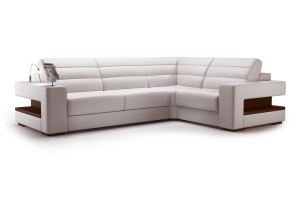 угловой кожаный диван-холл Ego Linea - Мебельная фабрика «Sofmann»
