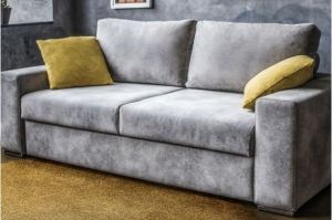 Уютный диван серый