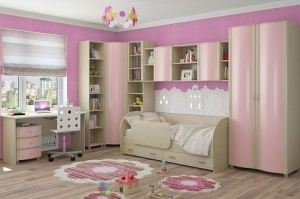 Детская розовая Валерия 6 - Мебельная фабрика «Д’ФаРД»