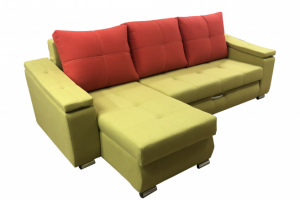 Яркий диван с оттоманкой - Мебельная фабрика «ДАР Мебель»