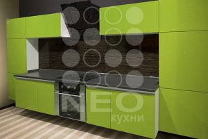 Зеленая кухня Система RAL6038 - Мебельная фабрика «Нео Кухни»