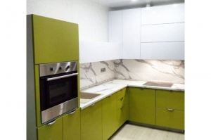 Зеленая угловая кухня - Мебельная фабрика «Гранд Мебель 97»