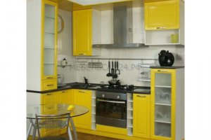 Желтая угловая кухня Квадро - Мебельная фабрика «Альтернатива»