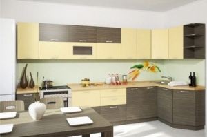 Желтая угловая кухня Милена - Мебельная фабрика «Мебель СБК»