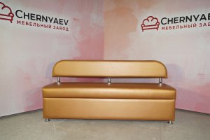 Желтый диван прямой 55 - Мебельная фабрика «CHERNiCO»