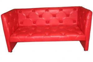 Жесткий диван Некст красный - Мебельная фабрика «Европейский стиль»