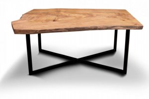 Журнальный стол из слэба карагача Бонапарт - Мебельная фабрика «WOODGE»
